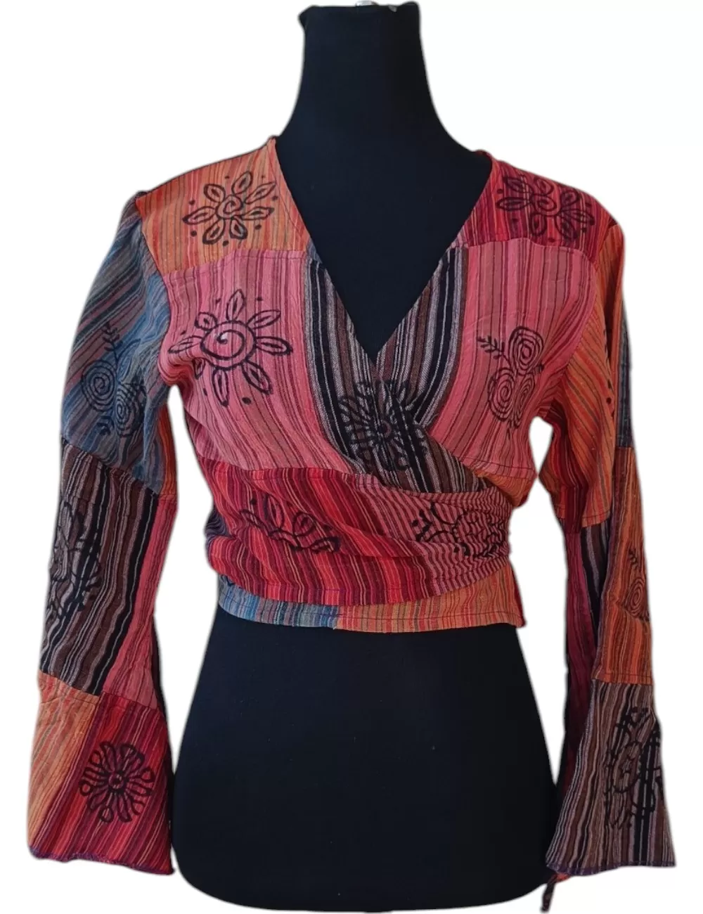 SF-83 : Patchwork Tie Top
