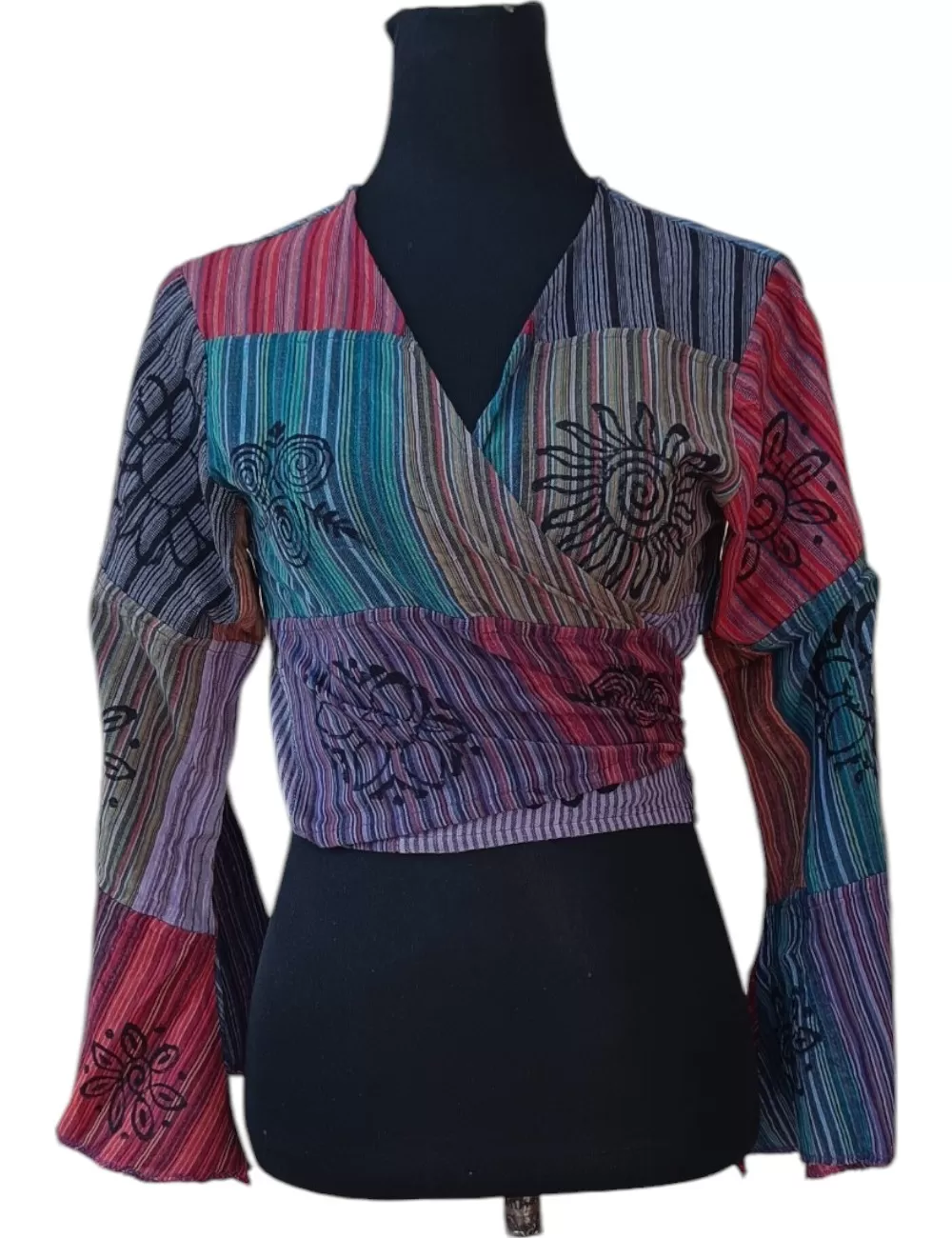 SF-83 : Patchwork Tie Top