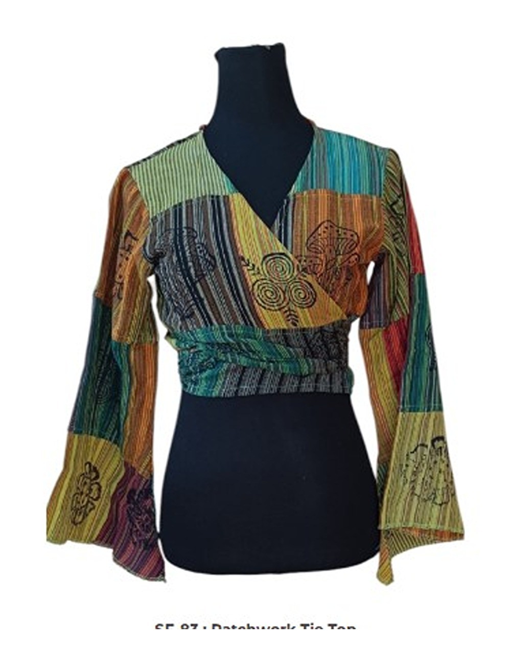 SF-83 : Patchwork Tie Top