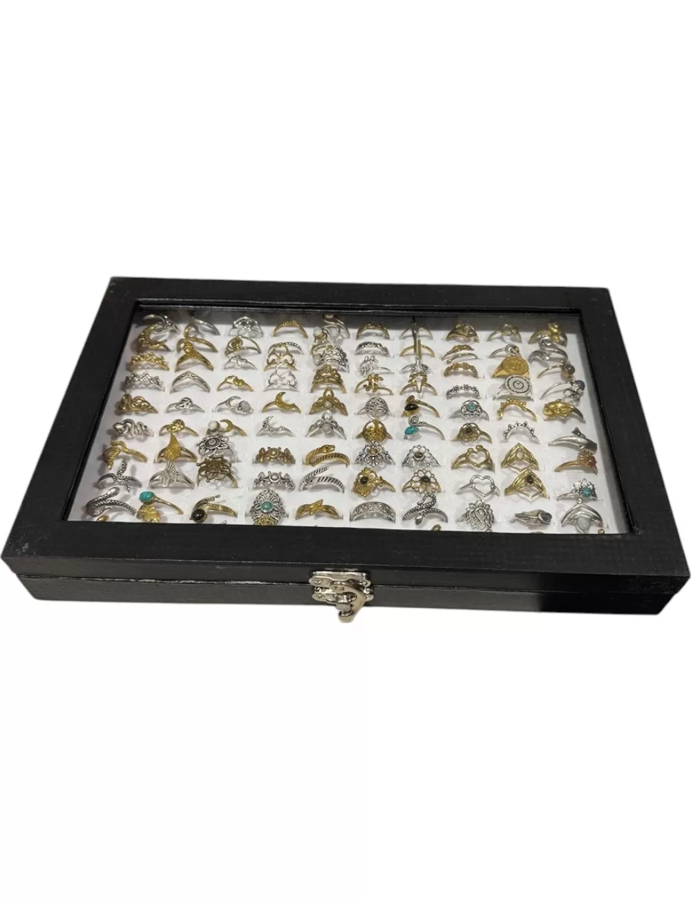 Tray 1: Box of 100 Rings - Assorted