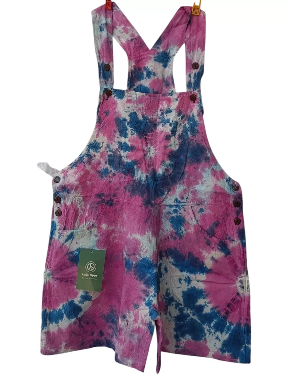 SF-59 : Tie Dye Knee Length Dungarees