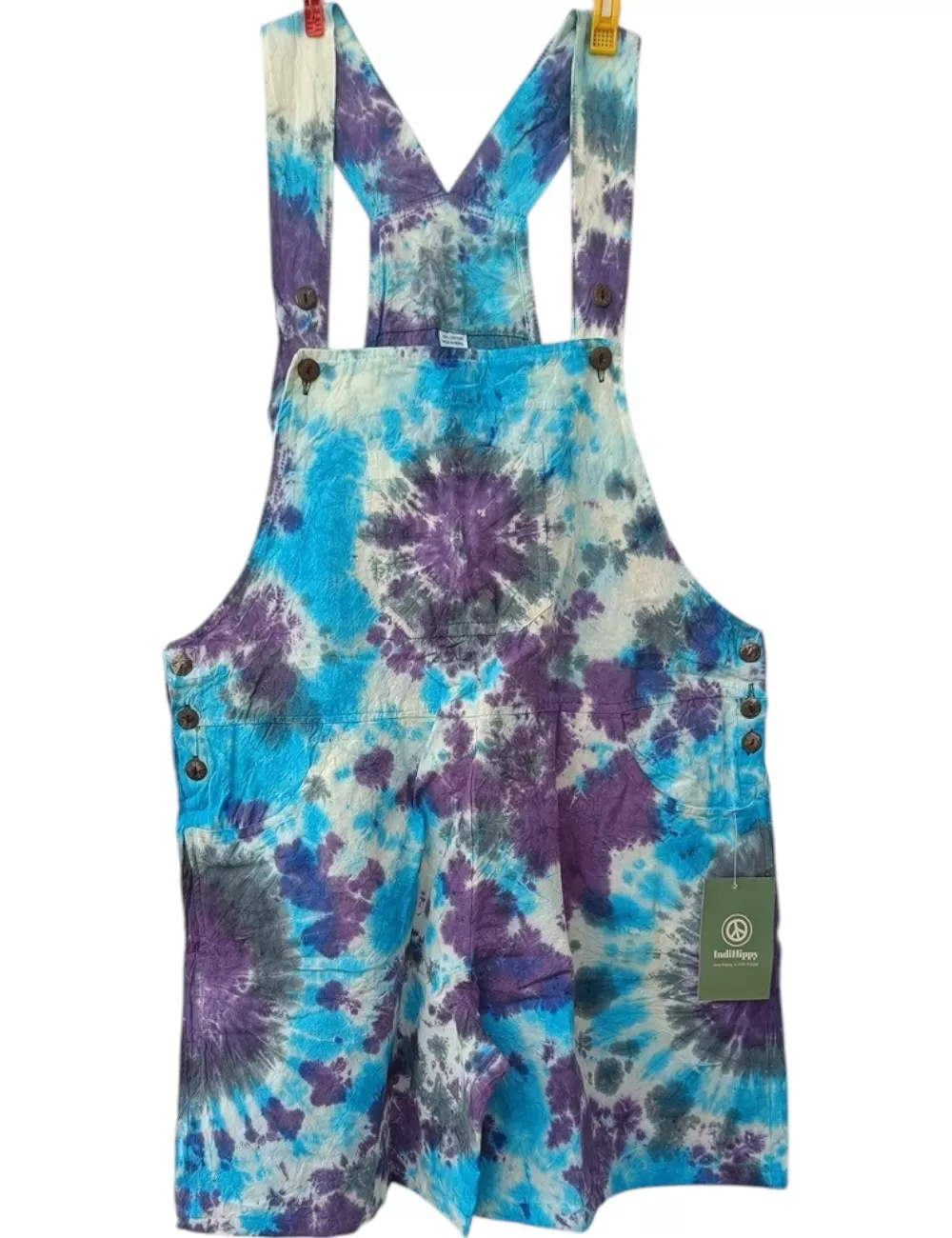 SF-59 : Tie Dye Knee Length Dungarees