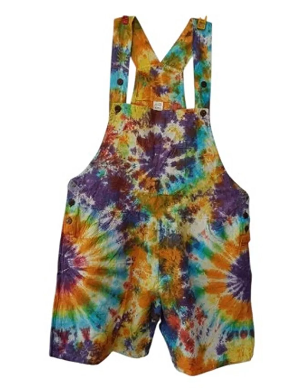 SF-59 : Tie Dye Knee Length Dungarees