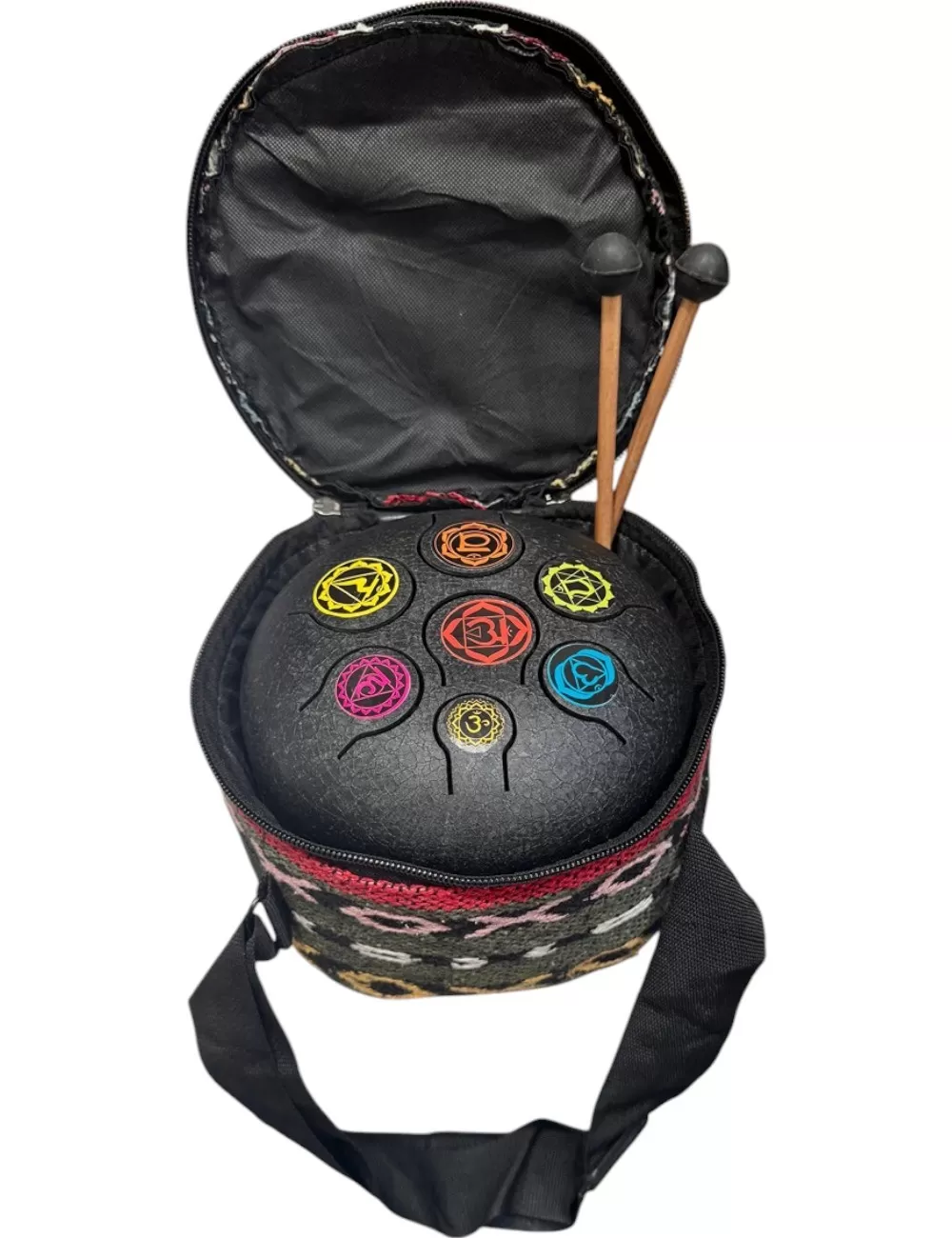 7-Chakra Black HAPI Drum - Set of 3 Sizes