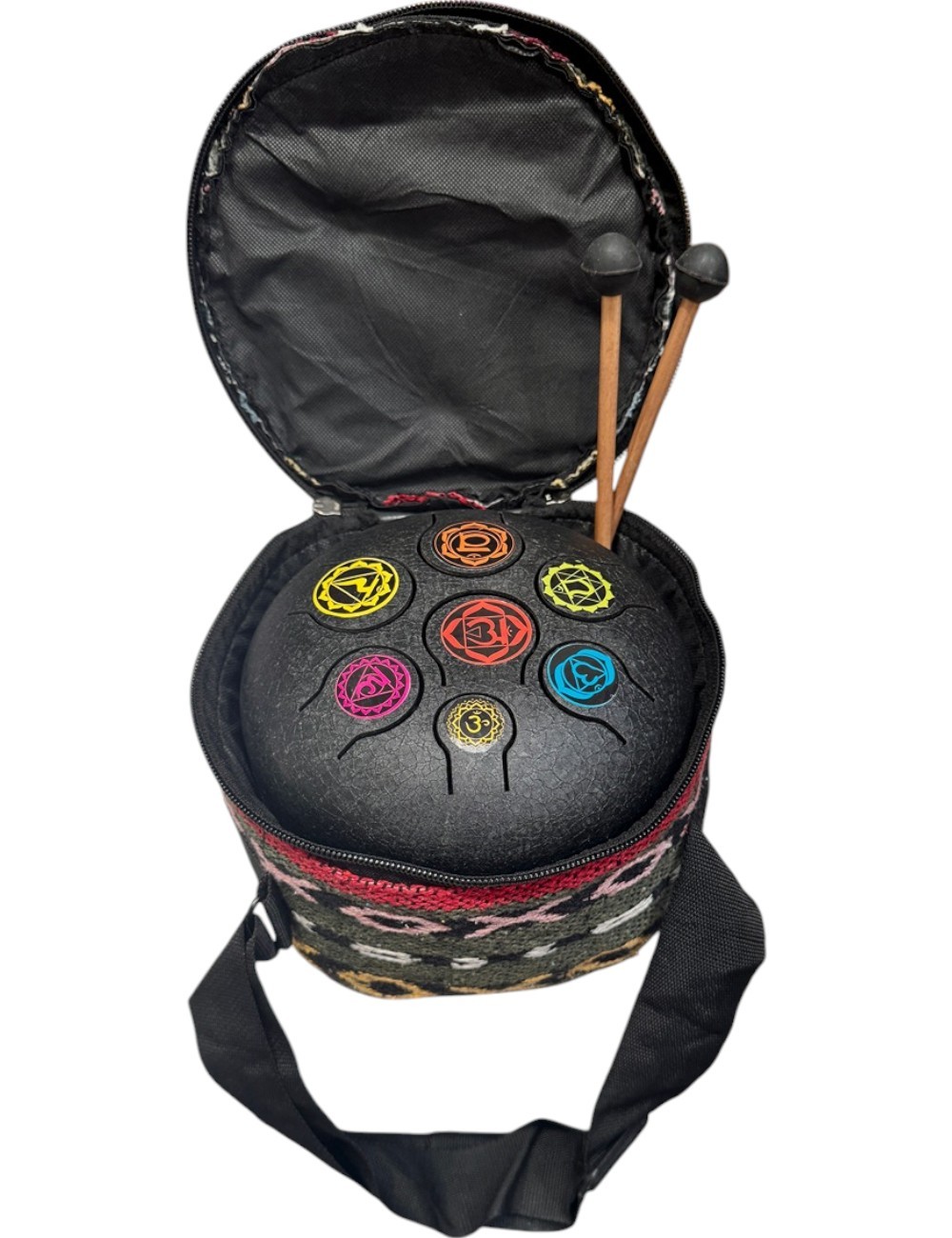 7-Chakra Black HAPI Drum - Set of 3 Sizes