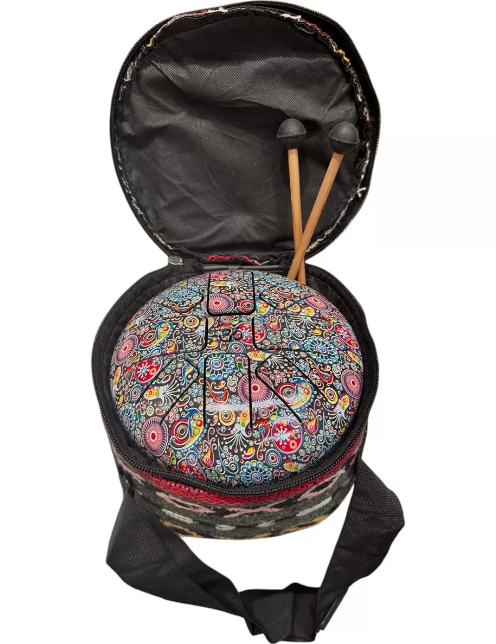 Flower Print HAPI Drum - Small - 6.5 inches