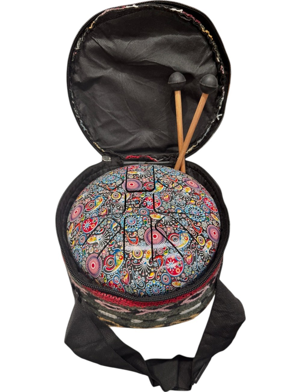 Flower Print HAPI Drum - Small - 6.5 inches