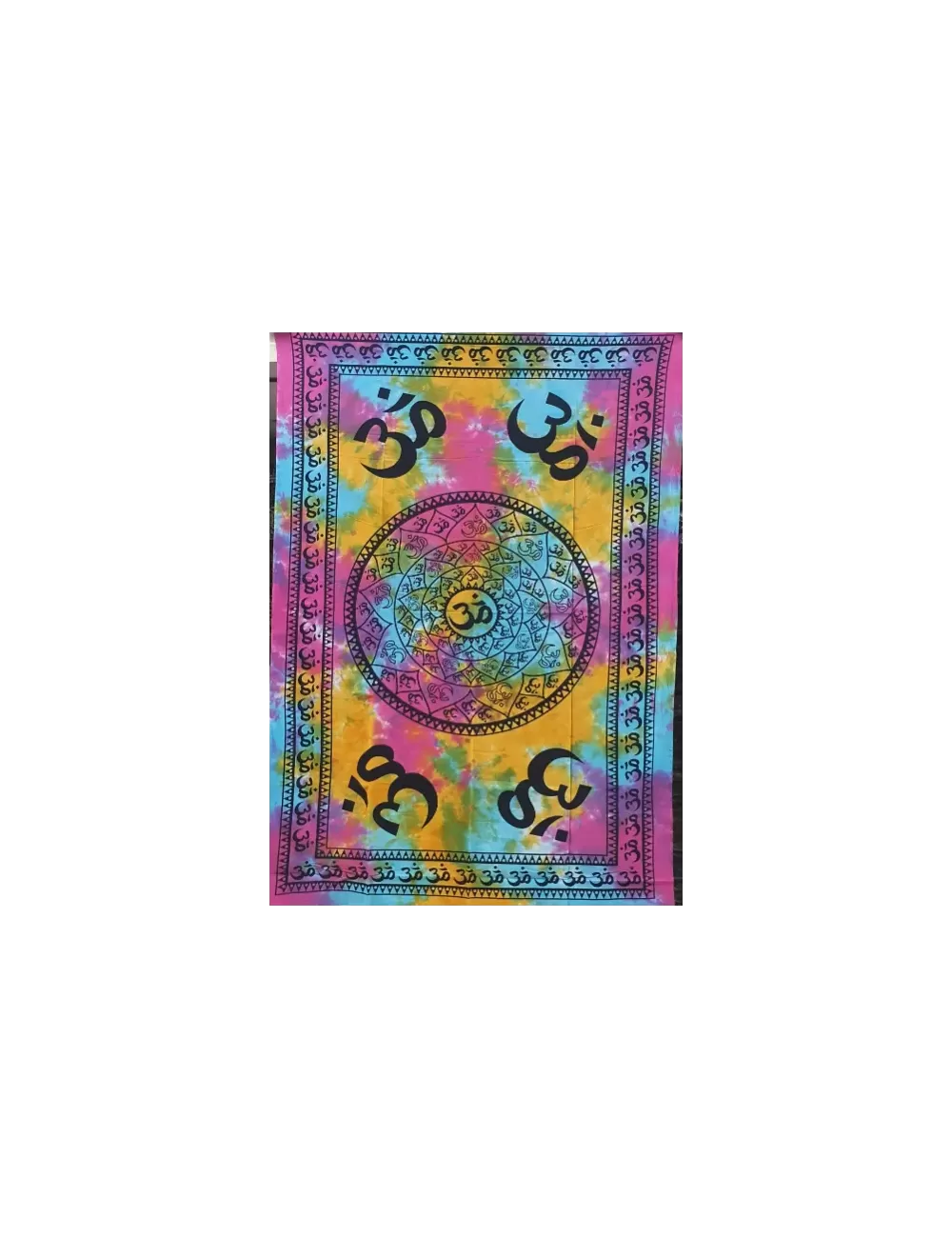 Om Chakra Tie Dye Bedsheet