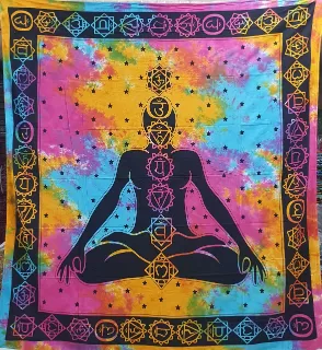 7 Chakra Buddha Bedsheet