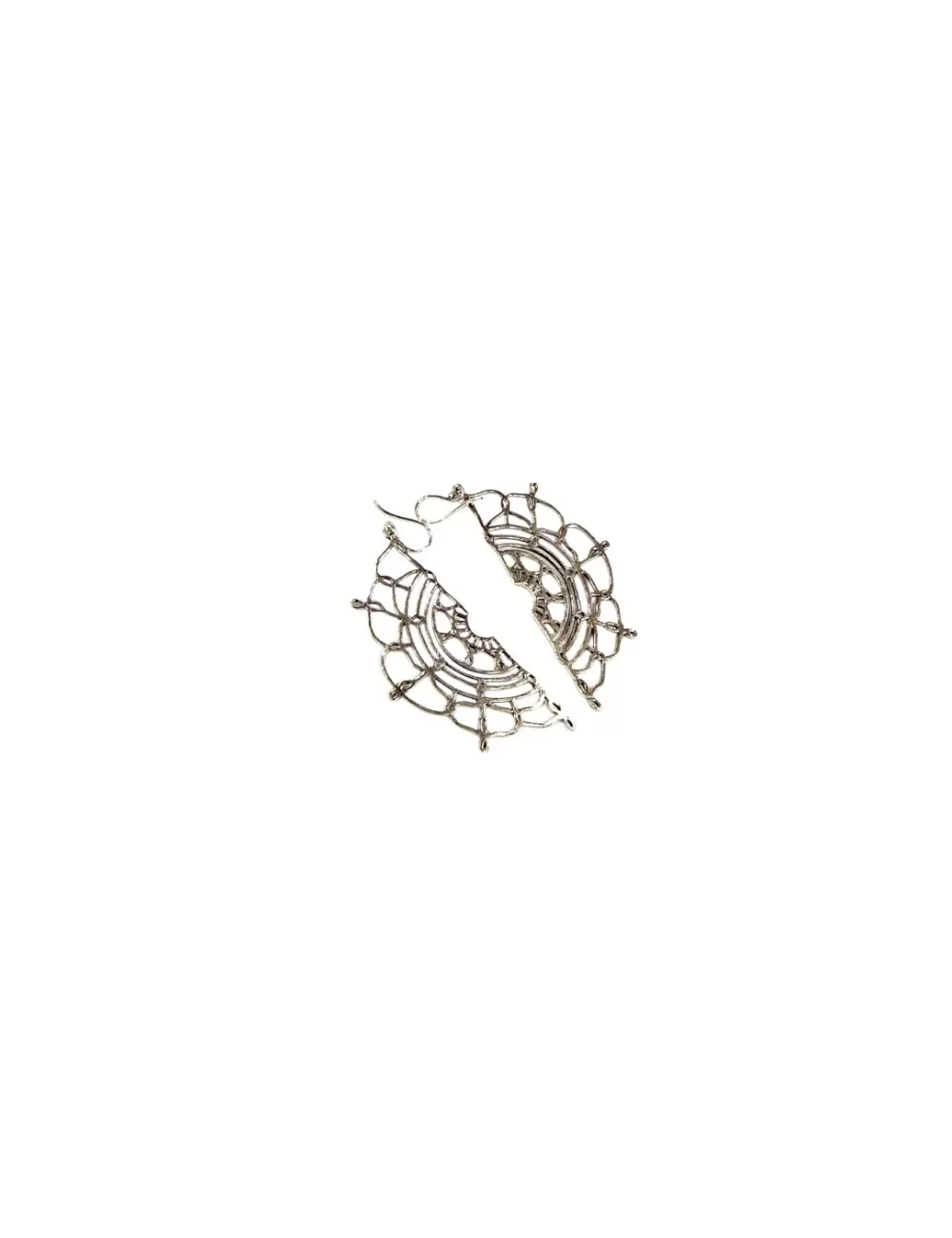 KEA-35 : Floral Half Circle Earrings