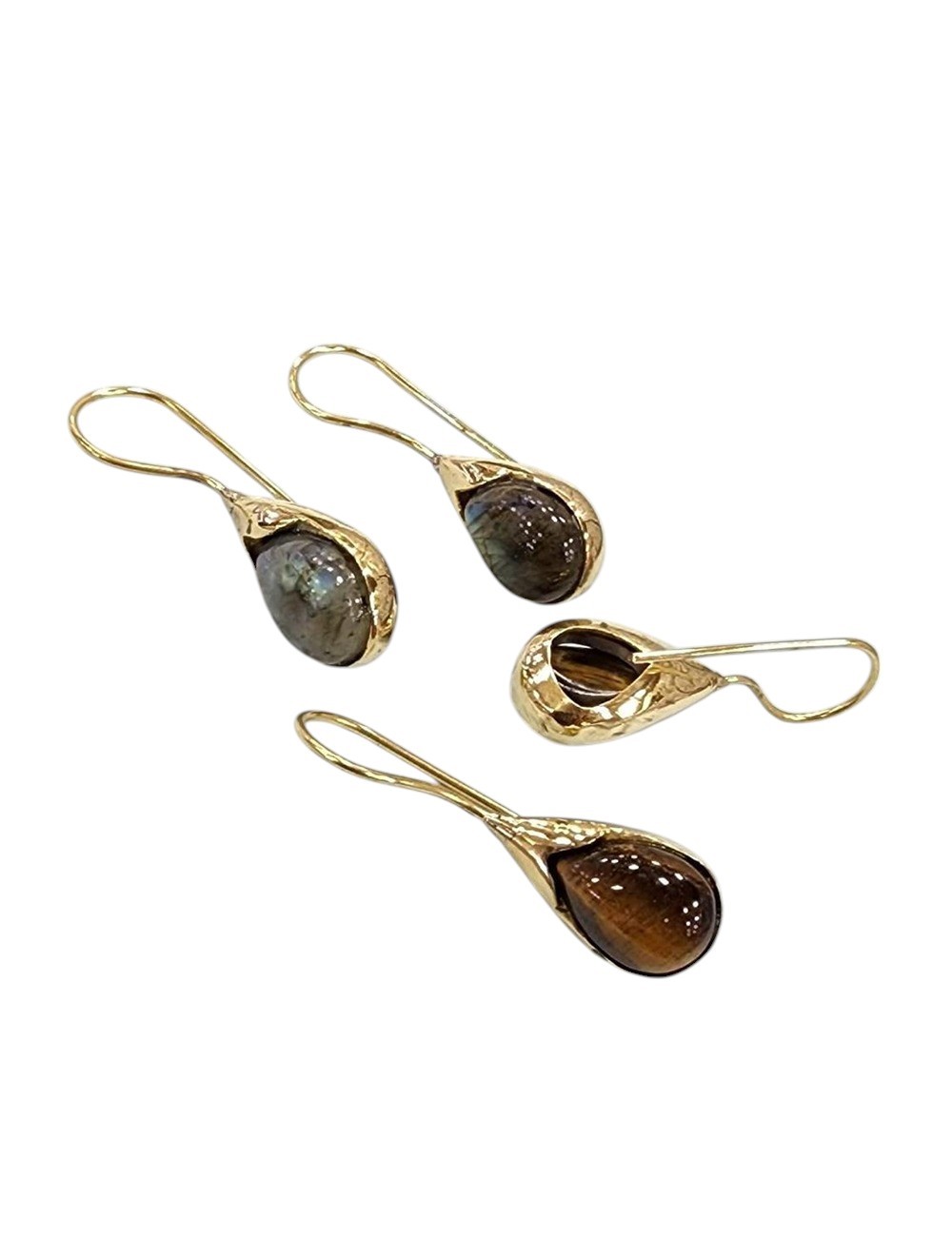 KEJ-28 : Teardrop Stone Earrings