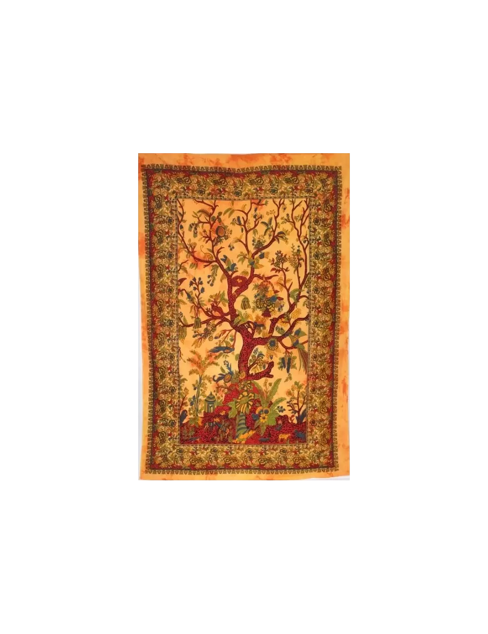Tie Dye Tree of Life Bedsheet