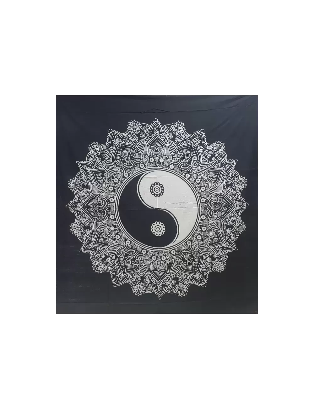 Black & White Ying Yang Double Bedsheet
