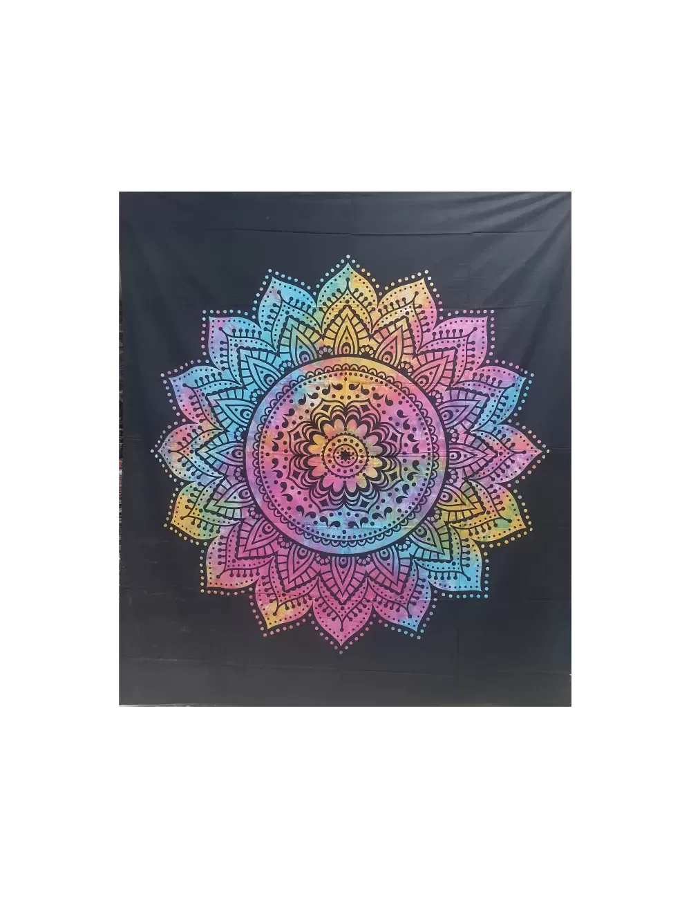 Tie Dye Mandala - Double Bedsheet
