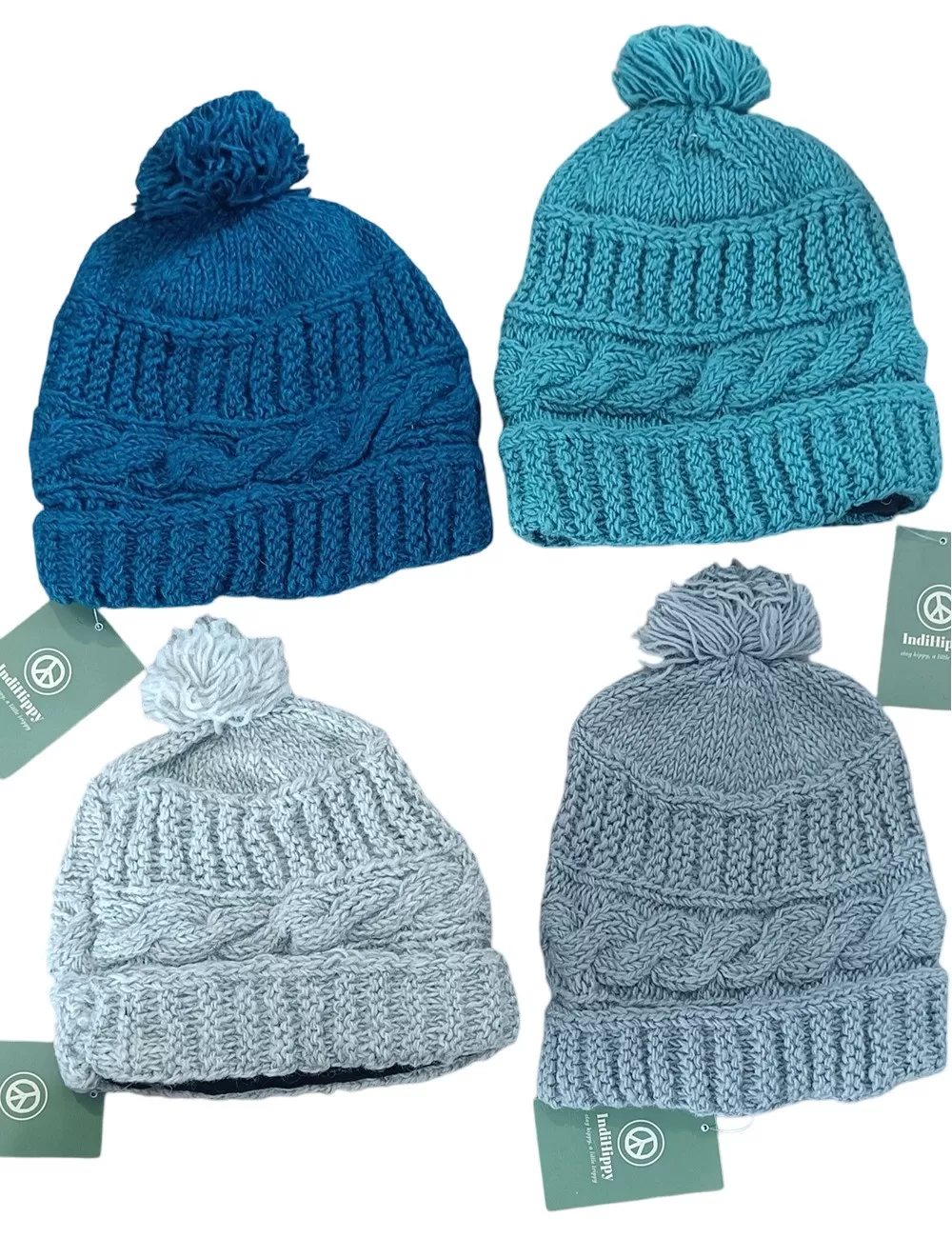 SF-131 : Wool Beanie Bobble Hat