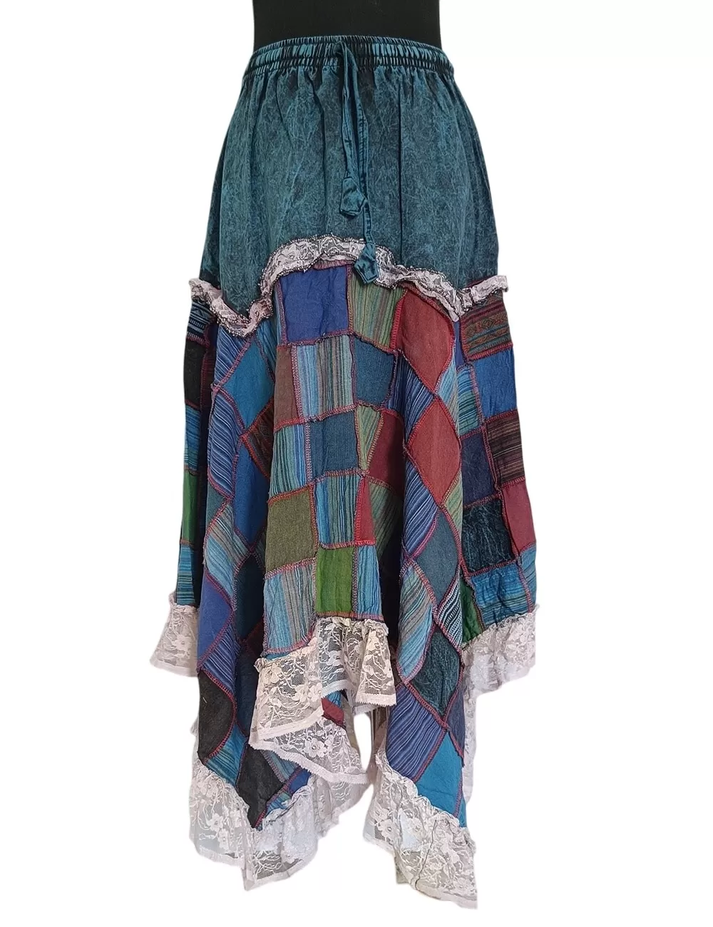 SF-158 : Net Patchwork Skirt