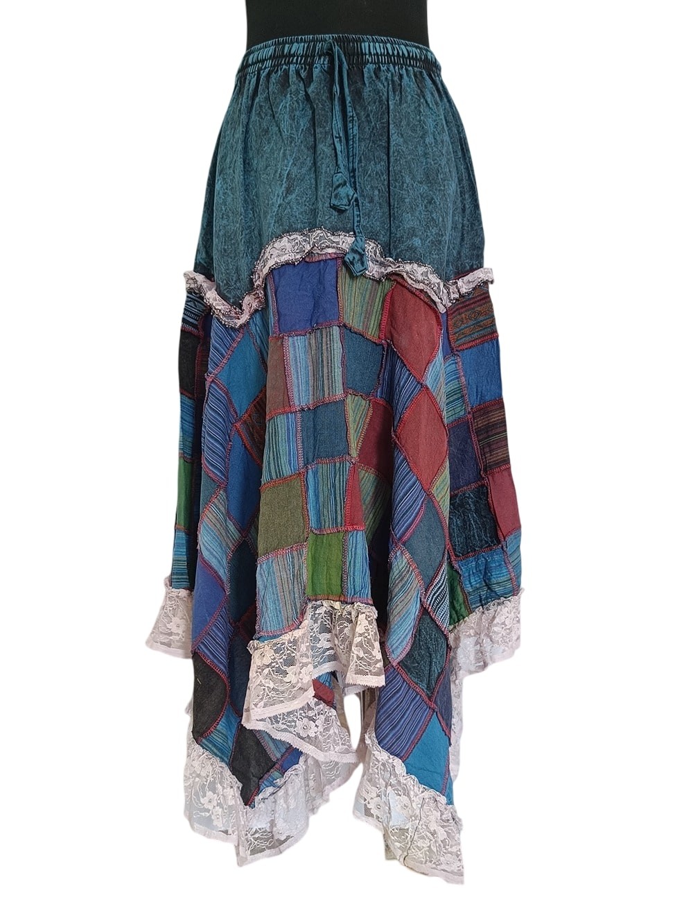 SF-158 : Net Patchwork Skirt