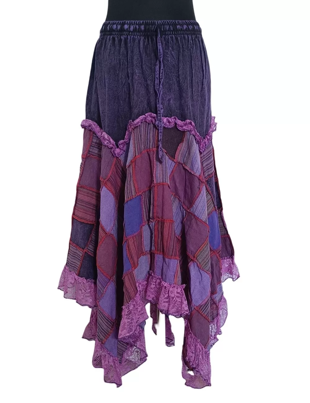 SF-158 : Net Patchwork Skirt