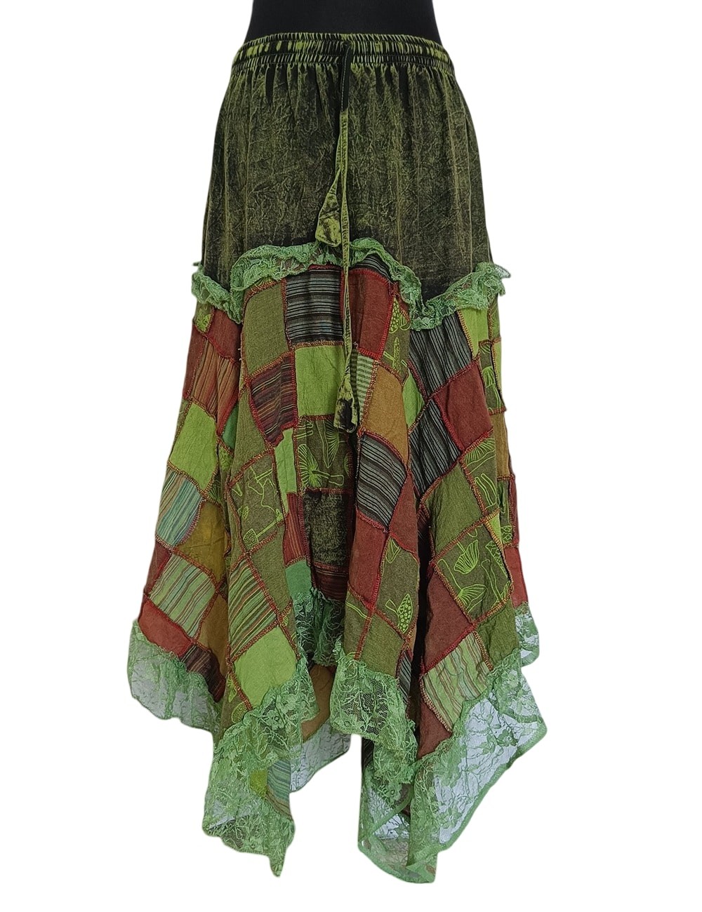 SF-158 : Net Patchwork Skirt