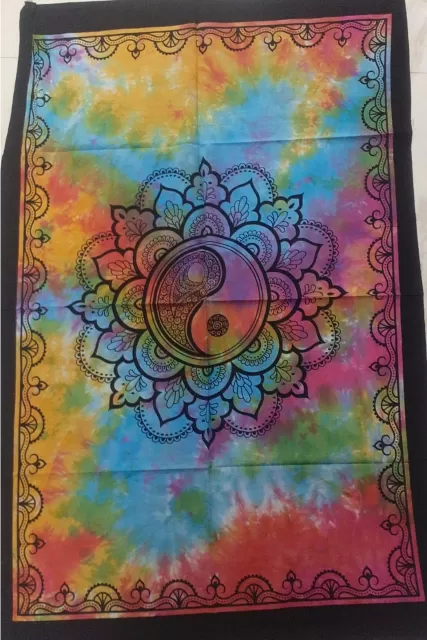 Tie Dye Ying Yang Mandala