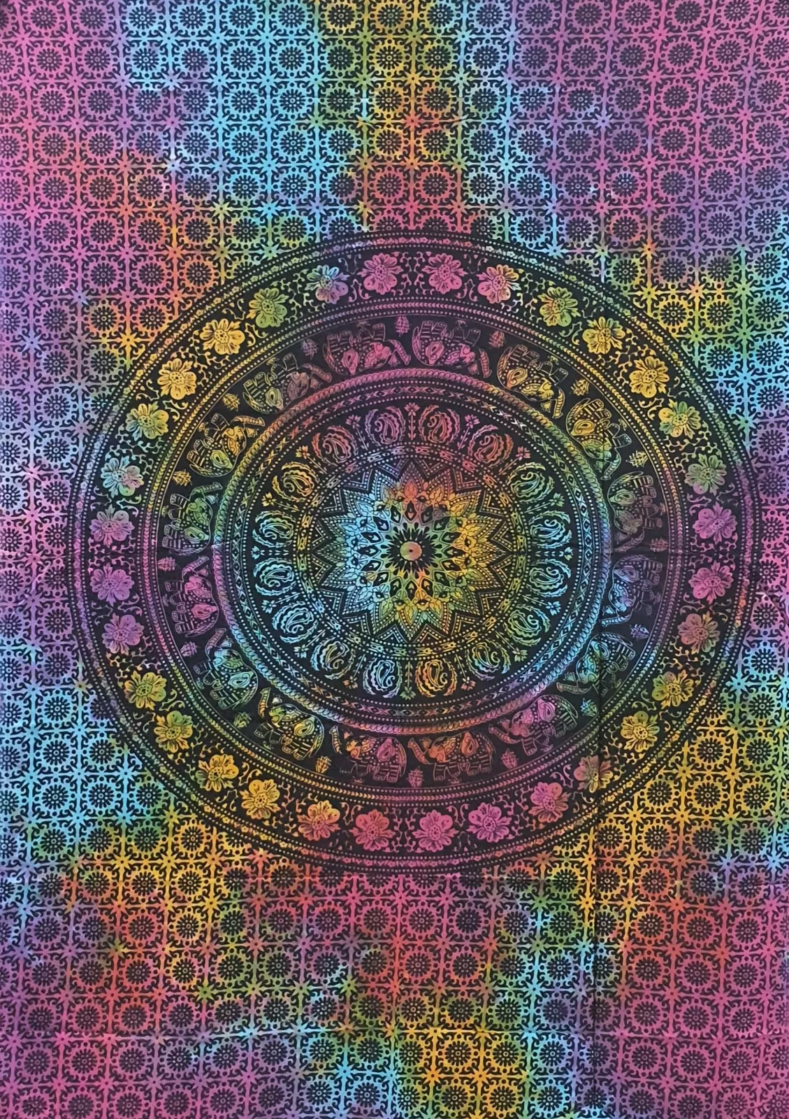 Tie Dye Mandala Wall Hanging
