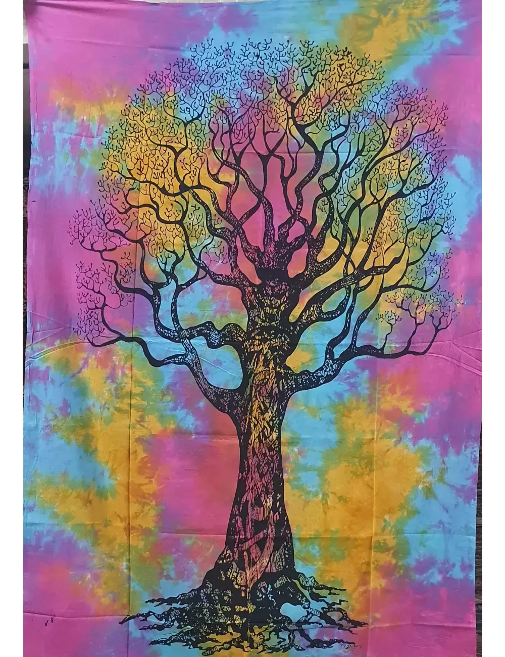 Tree of Life Tie Dye Wall Hanging