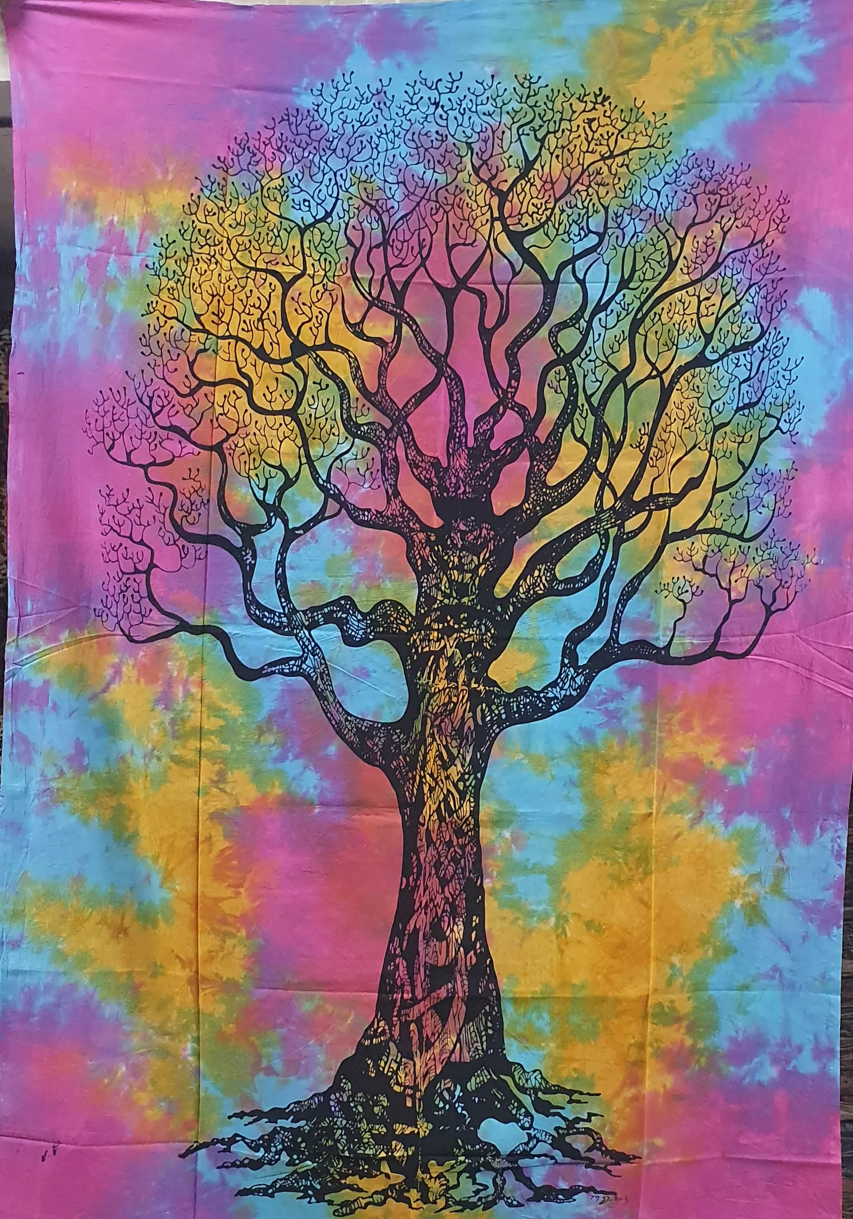 Tree of Life Tie Dye Wall Hanging