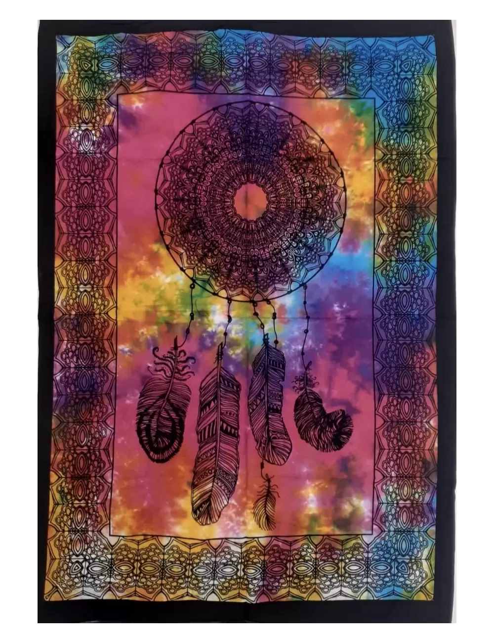 Tie Dye Dreamcatcher Wall Hanging