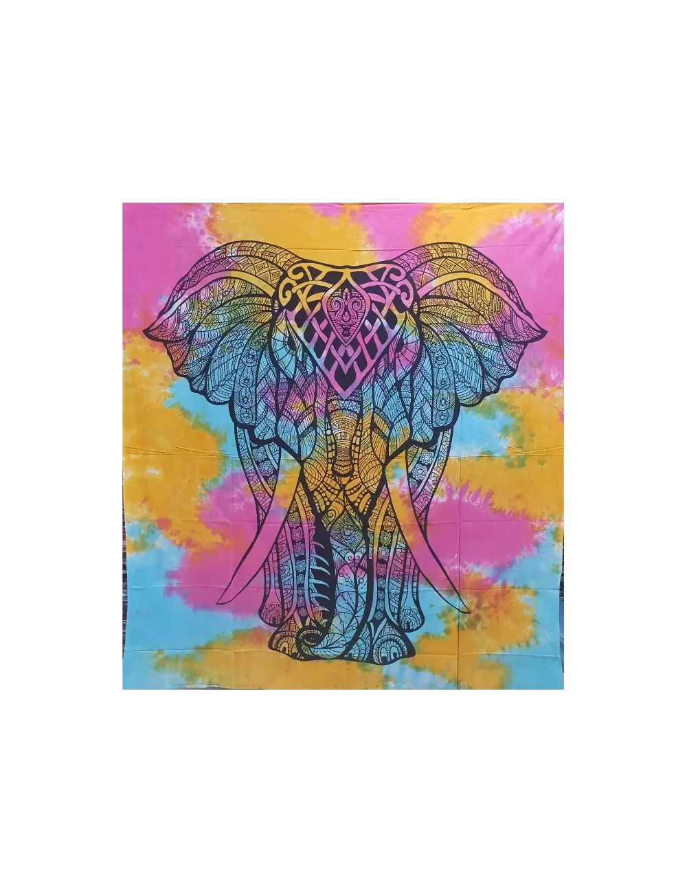 Tie Dye Elephant Wall Hanging