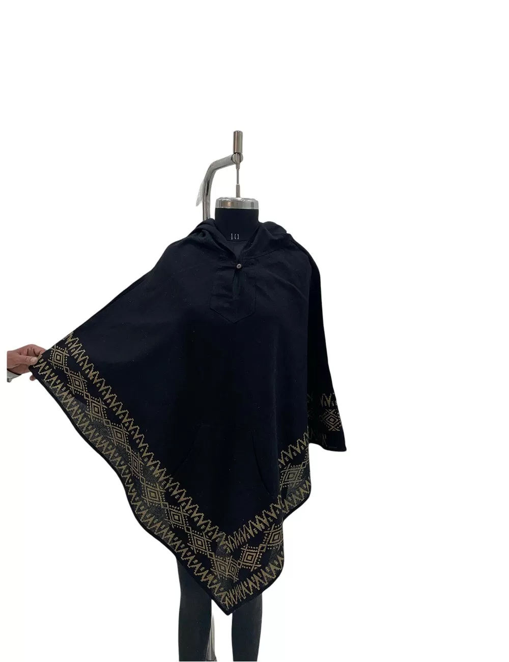ME-02 : Hand Block Print Hooded Poncho