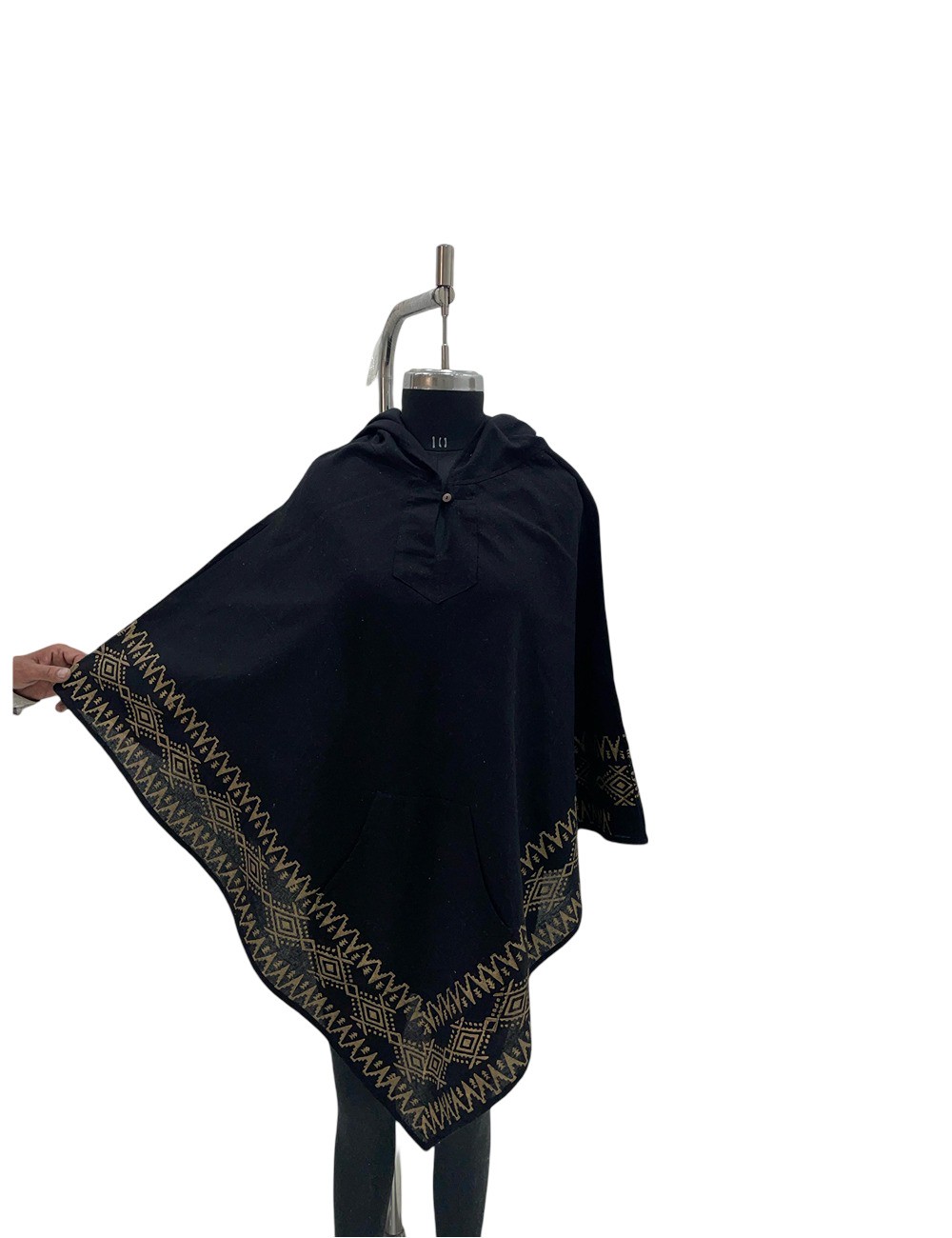 ME-02 : Hand Block Print Hooded Poncho