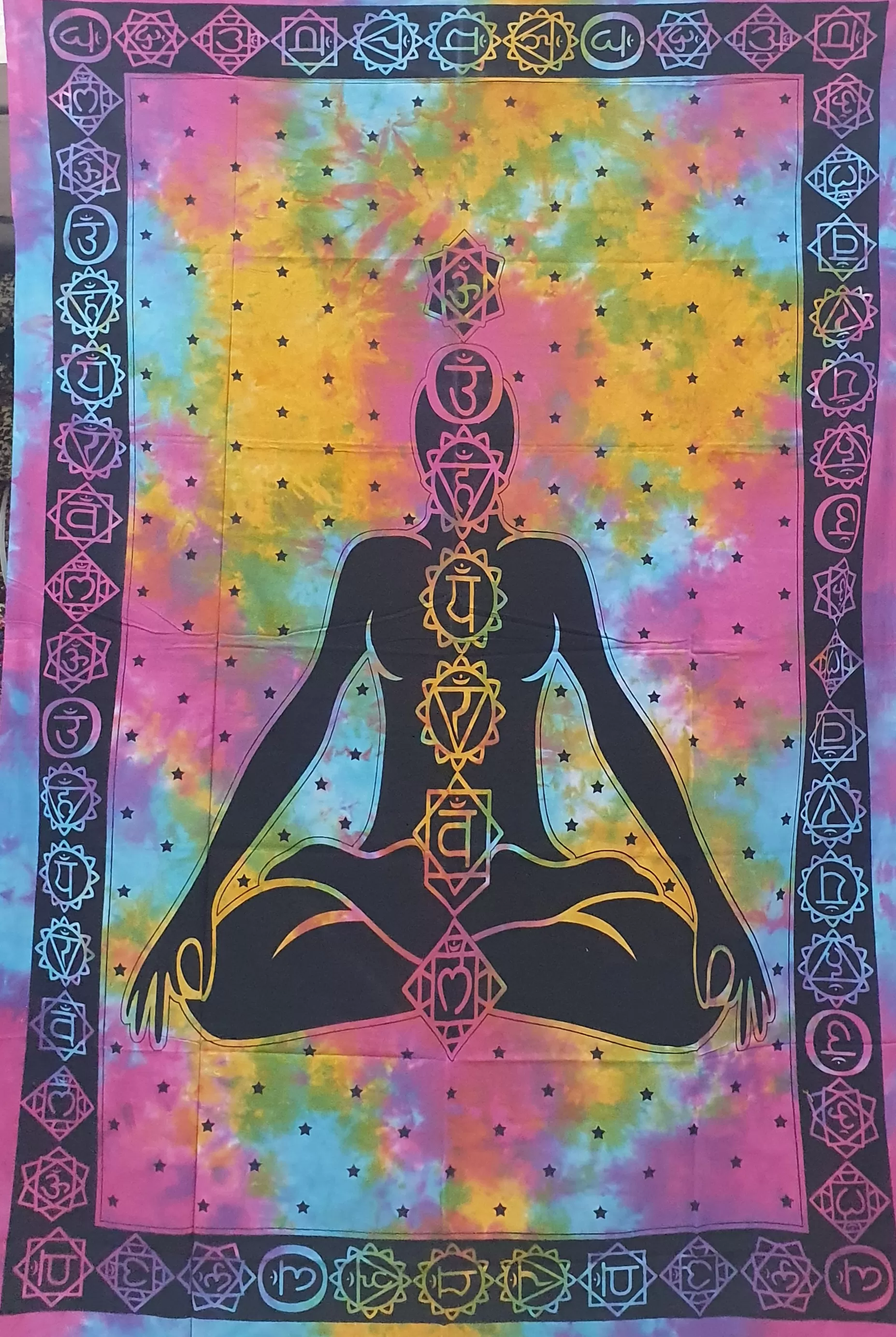 Tie Dye 7-Chakra Buddha
