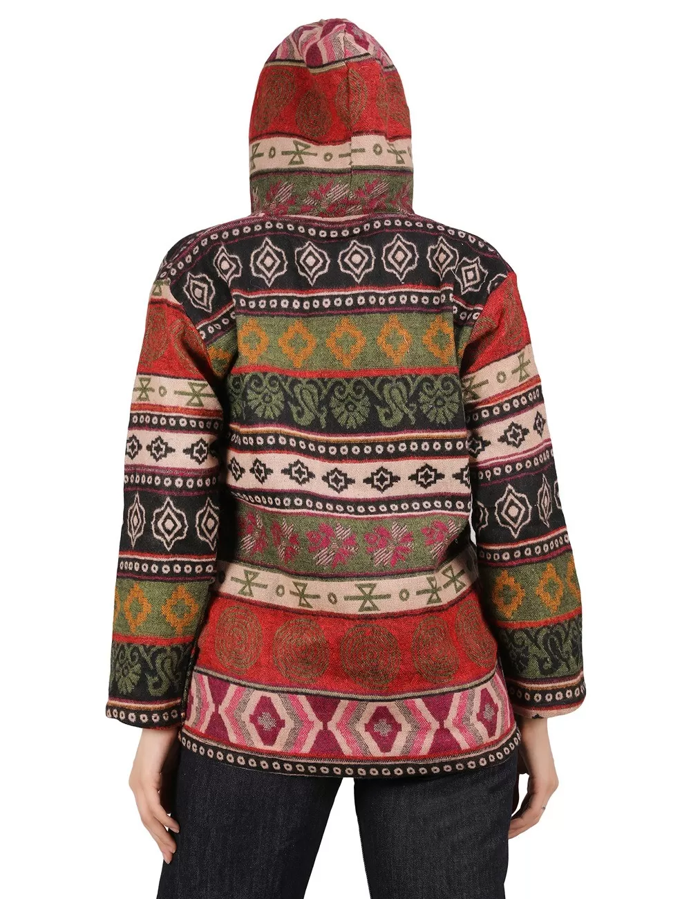 SG-197 : Print Shawl Hoodie