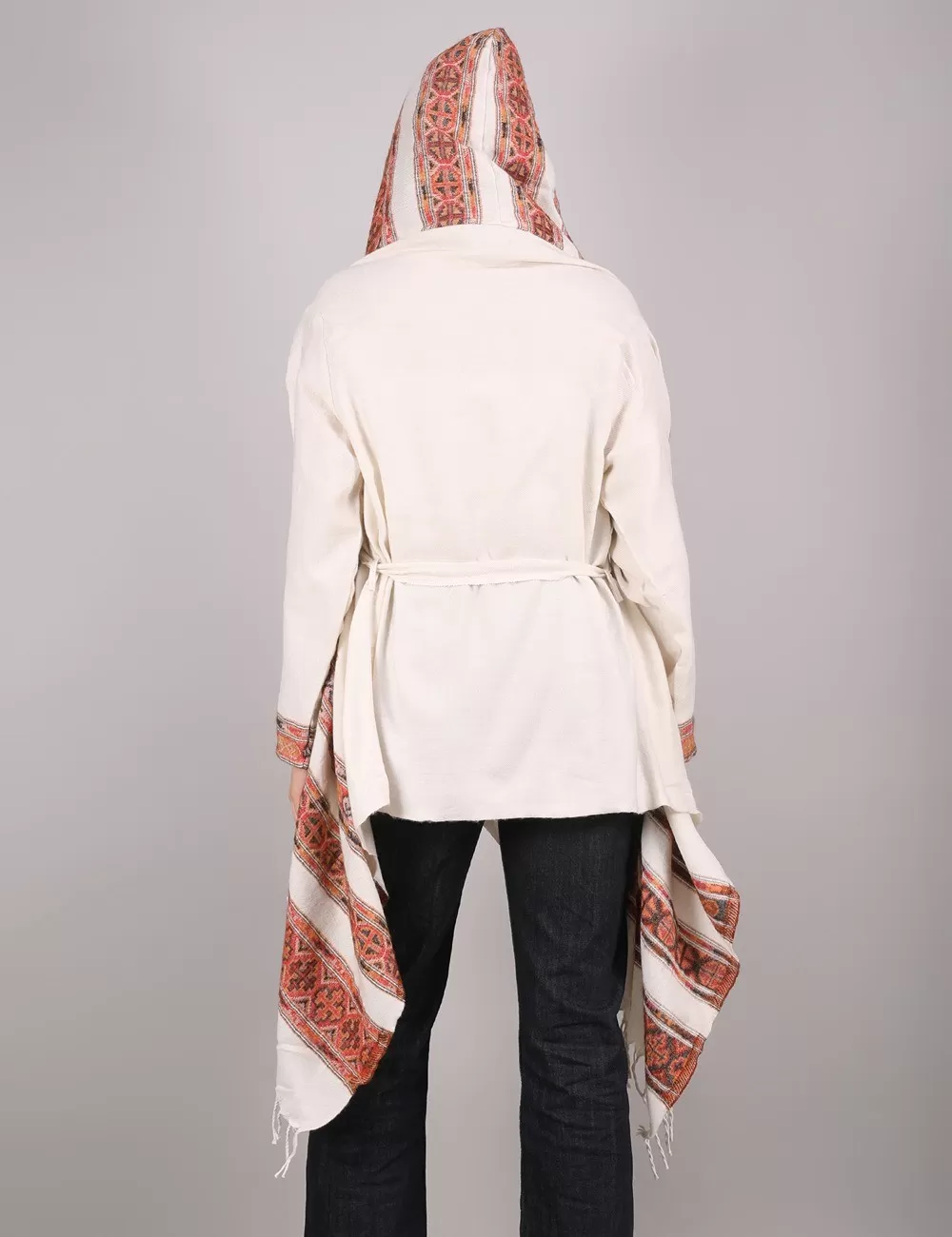 SG-204 : Hooded Shawl Retro Poncho