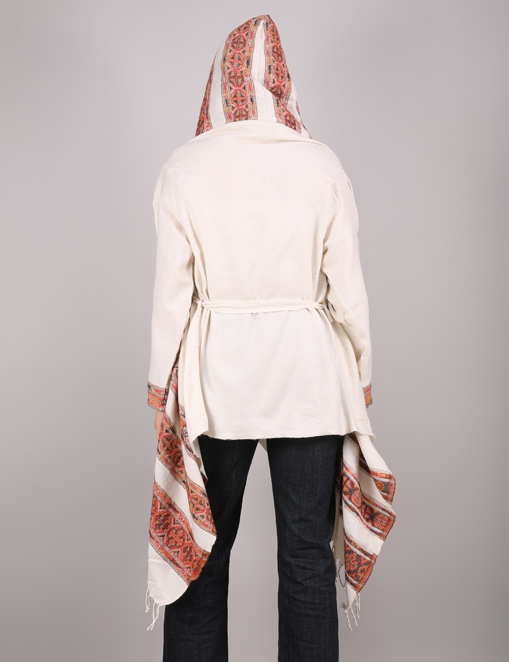 SG-204 : Hooded Shawl Retro Poncho