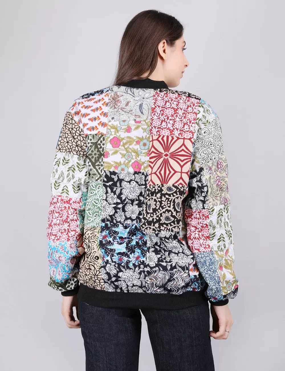 VNT-01 : Patchwork Zip Up Jacket