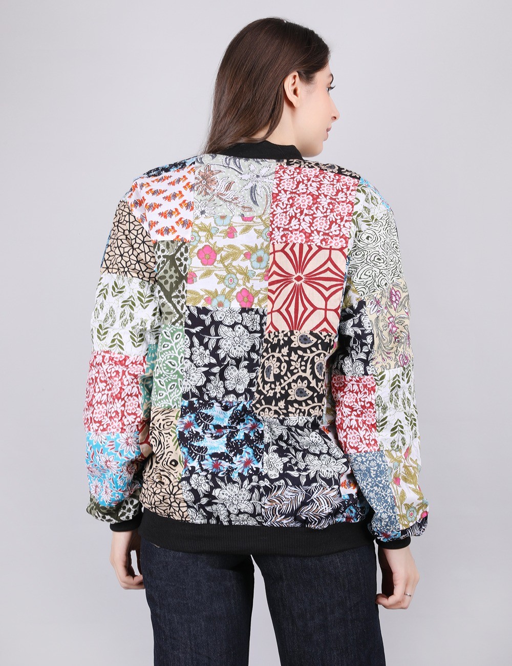VNT-01 : Patchwork Zip Up Jacket