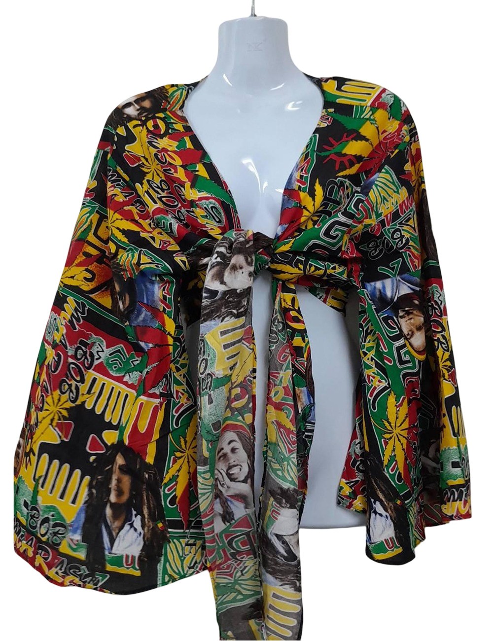 AT-04 : Bob Marley Tie Top : Assorted Prints