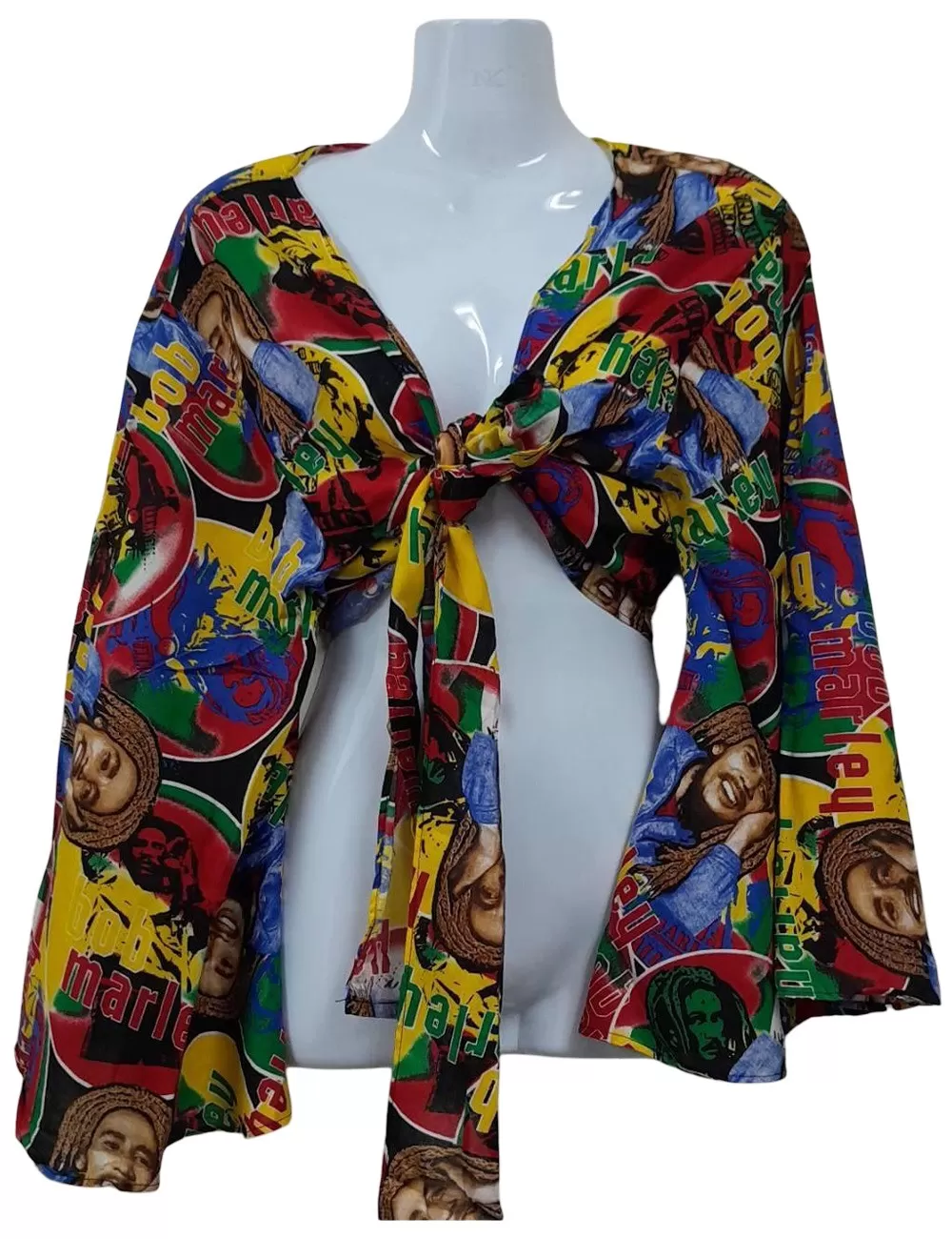 AT-04 : Bob Marley Tie Top : Assorted Prints