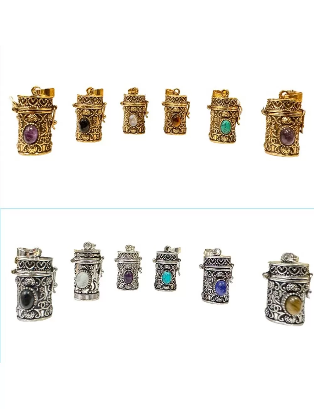 KPG-01 : Poison Pendant : Assorted Stones