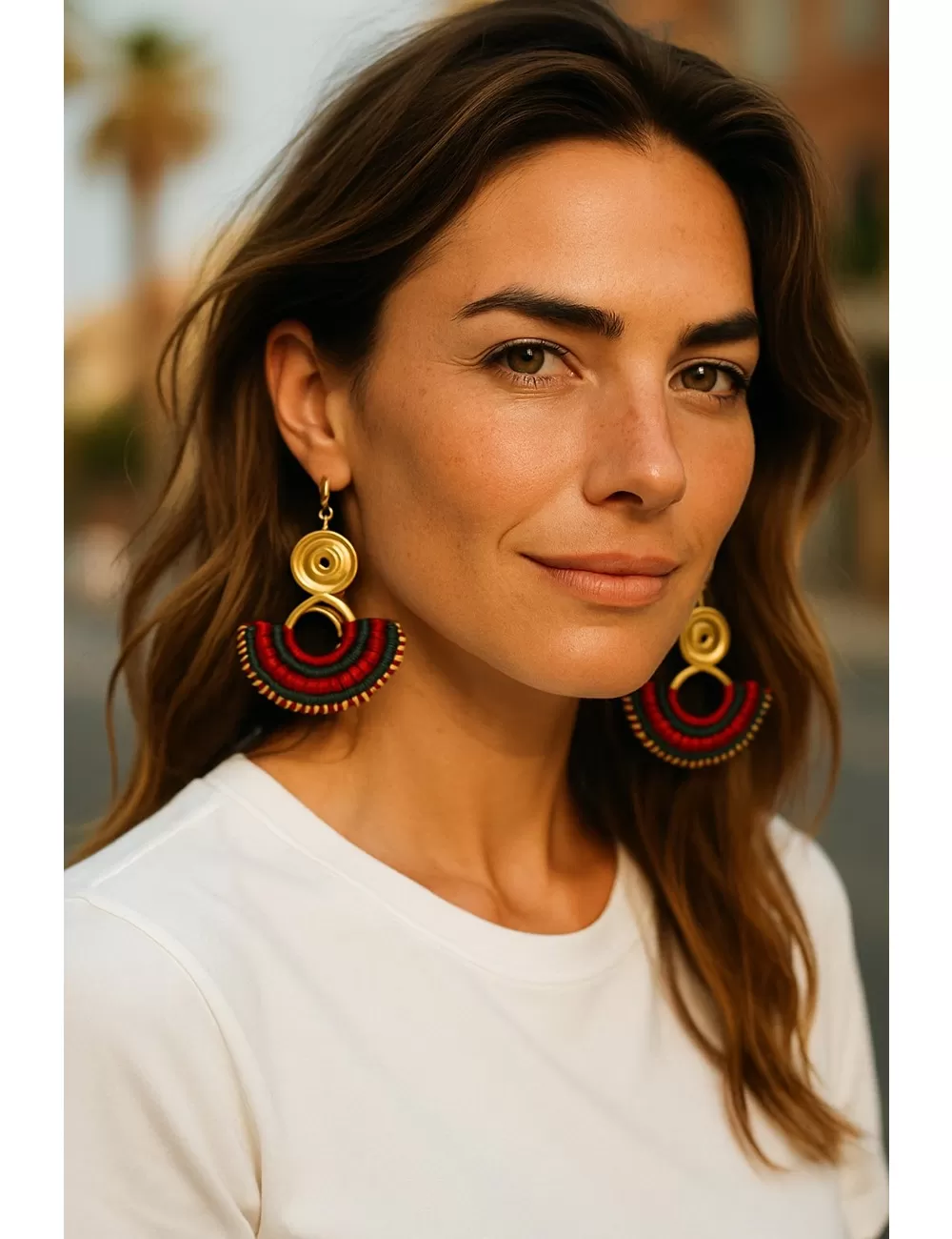 KEJ-16 : Tribal Spiral Earrings