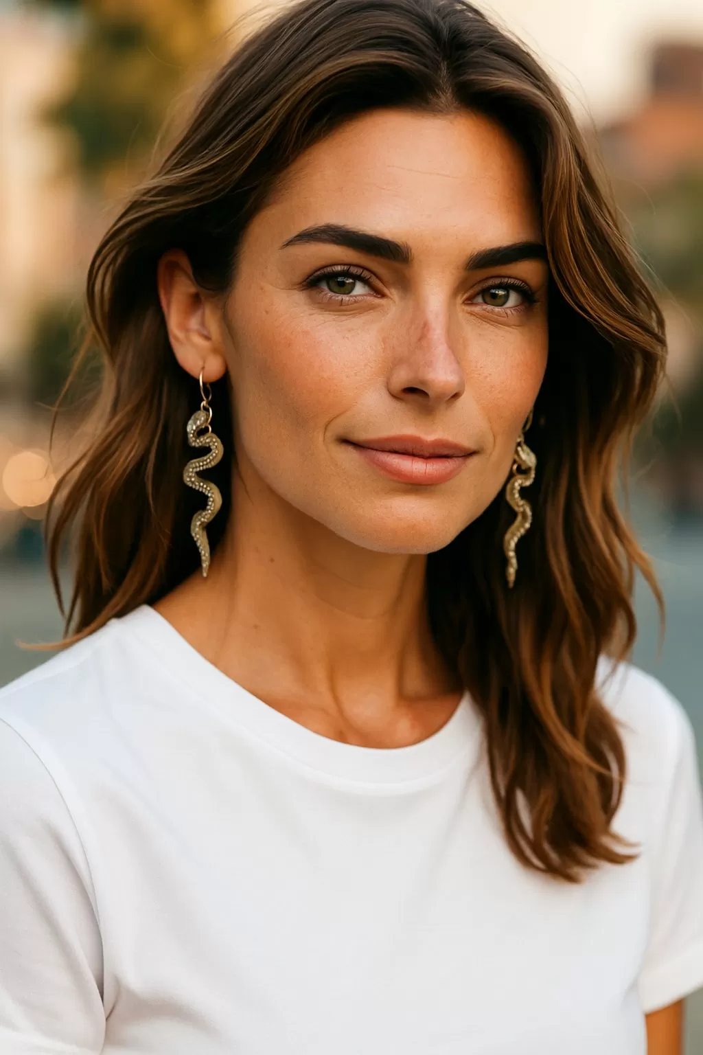 KEA-19 | Female King Cobra Earrings : Assorted Gold & Silver