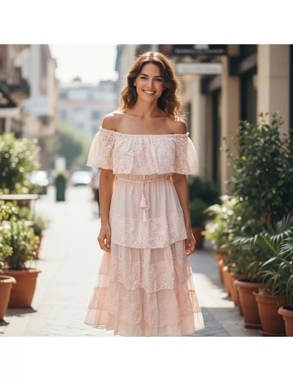 H-14 : Layered Maxi Dress