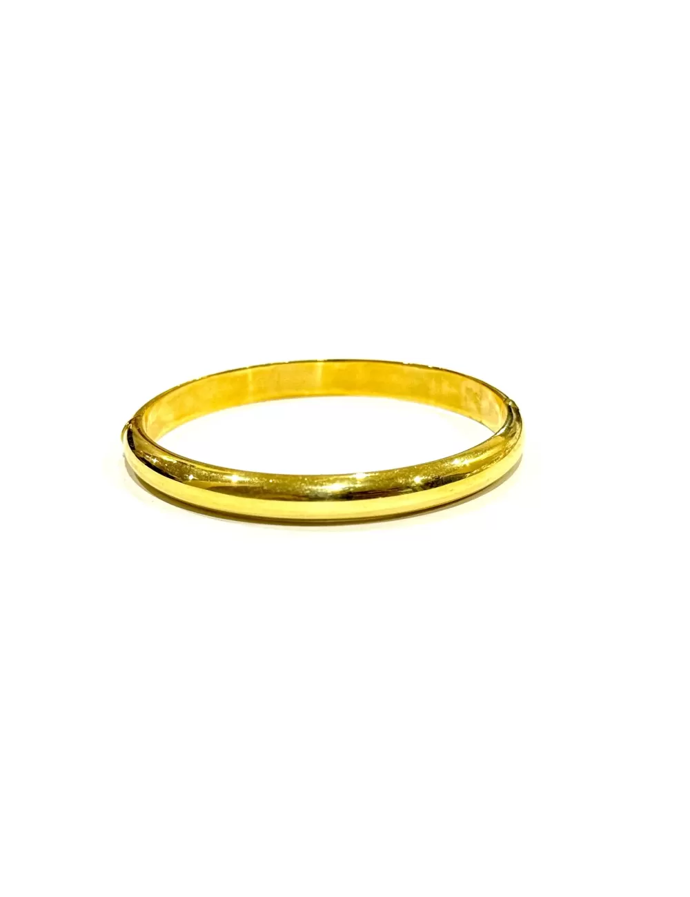 Gold Plated Sterling Silver Kada : With Lock