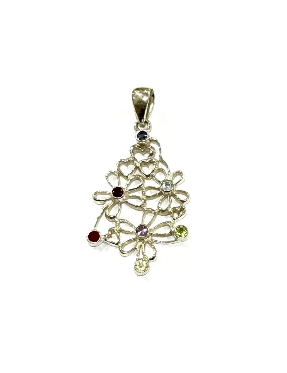 Sterling Silver : 7 Chakra Pendant