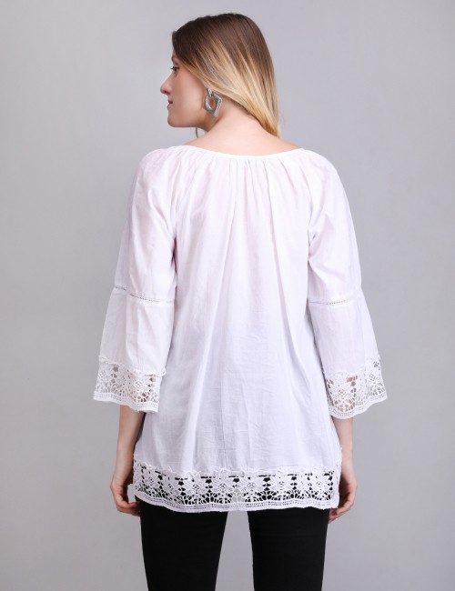 M-15 : Cotton Lace Top