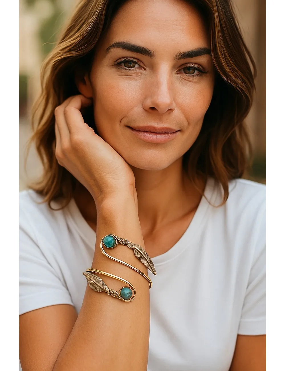 Wings Bracelet (Assorted Stones)