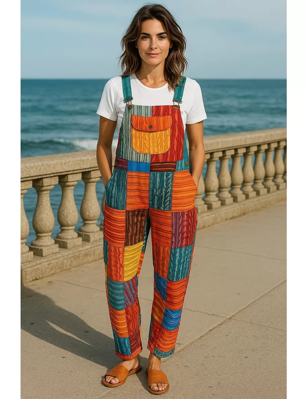 SF-03 : Boho Patchwork Dungarees