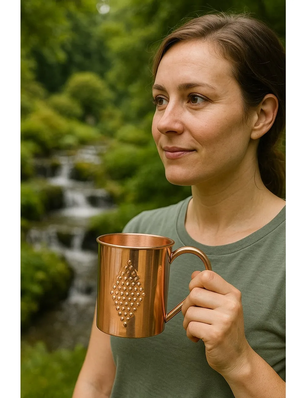Pure Copper Mug : Diamond