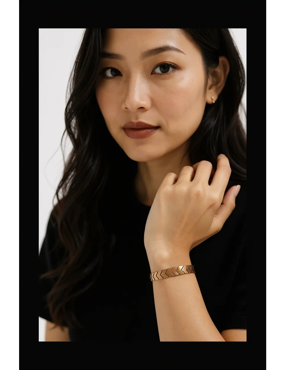 KBA-41 : Stretchable Bracelet (Assorted Colors : Bronze, Gold)